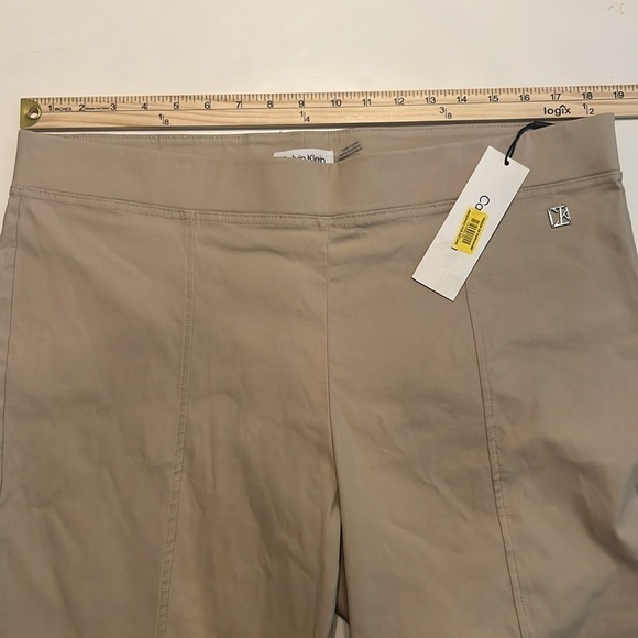 NWT Calvin Klein Front Seam Slim Tapered Leg Stretch Twill Ankle Pants Size XL - Picture 3 of 14